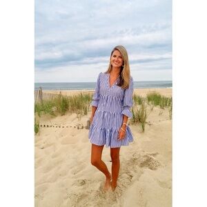 Tuckernuck Pomander Place Kenzo Cotton Poplin Striped Dress Sz